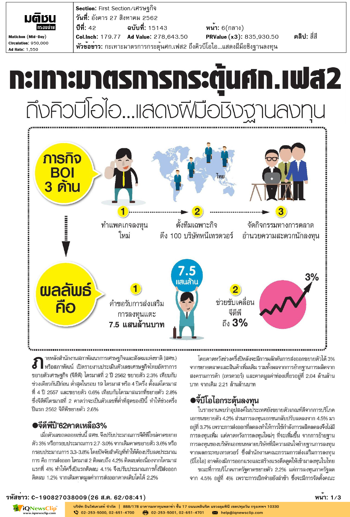 Other-มติชน(กรอบบ่าย)-กะเทาะมาตรการกระตุ้นศก.เฟส2-ถึงคิวบีโอไอแสดงฝีมือชิงฐาน1